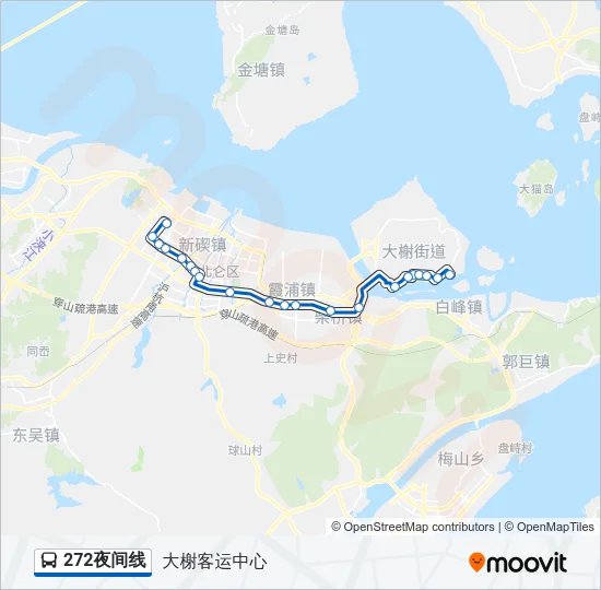 272夜间线 Bus Line Map
