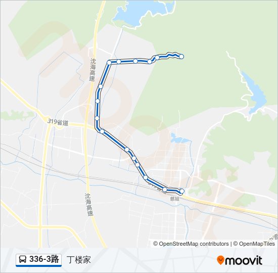 336-3路 Bus Line Map