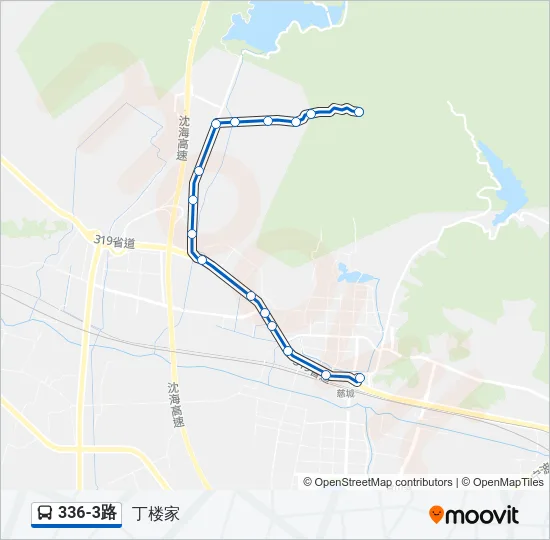 336-3路 Bus Line Map