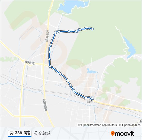 336-3路 Bus Line Map