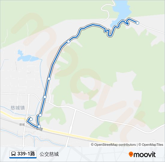 公交339-1路的线路图