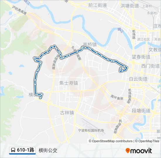 610-1路 Bus Line Map