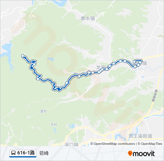 616-1路 Bus Line Map