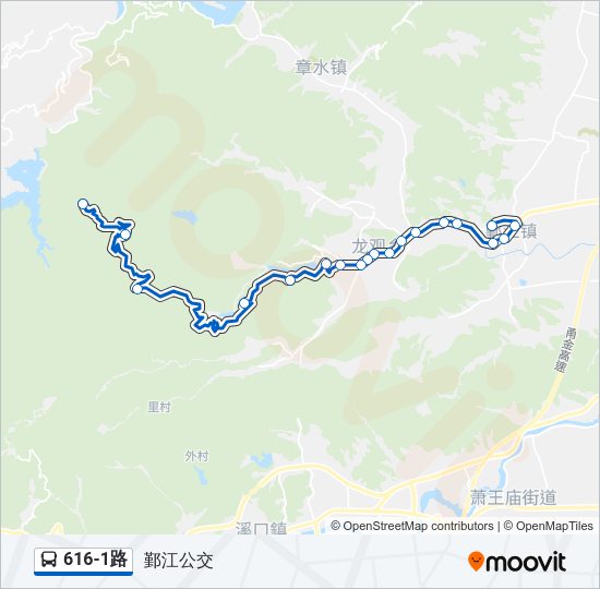 616-1路 Bus Line Map