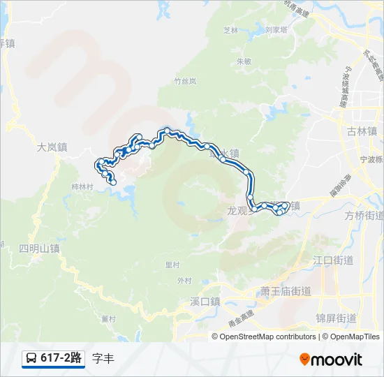 617-2路 Bus Line Map