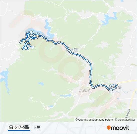 617-5路 Bus Line Map