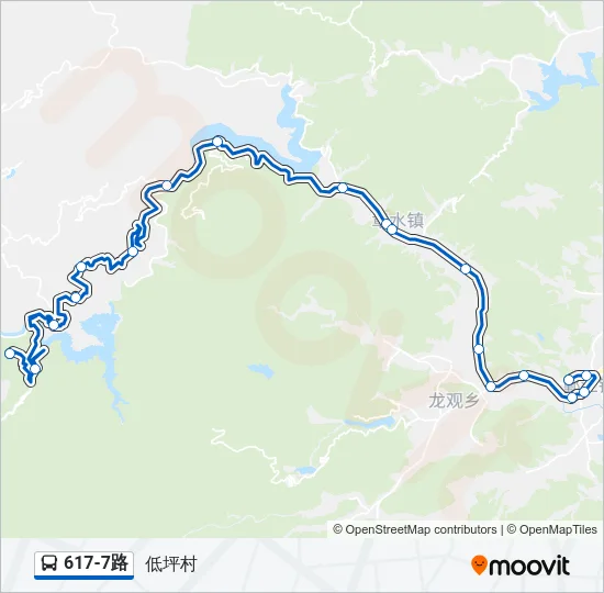617-7路 Bus Line Map