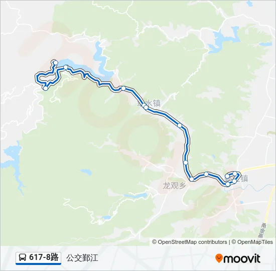 617-8路 Bus Line Map