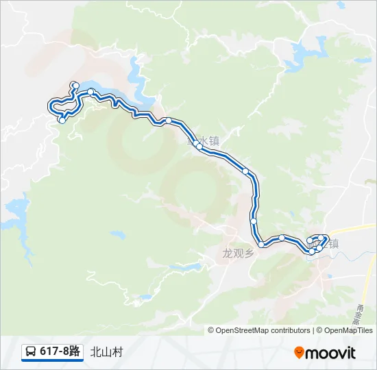 617-8路 Bus Line Map