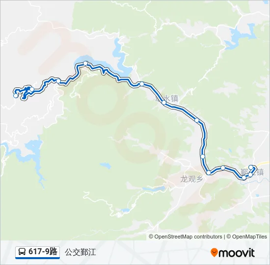 617-9路 Bus Line Map