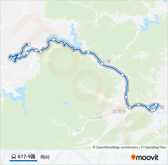 617-9路 Bus Line Map