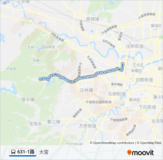 631-1路 Bus Line Map