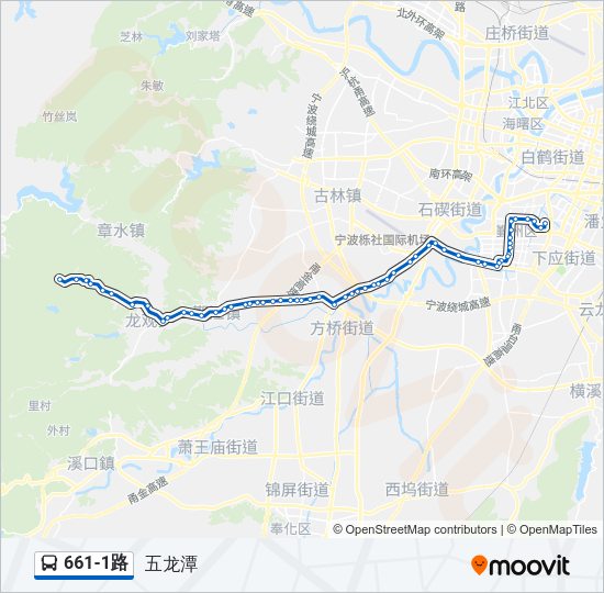 661-1路 Bus Line Map