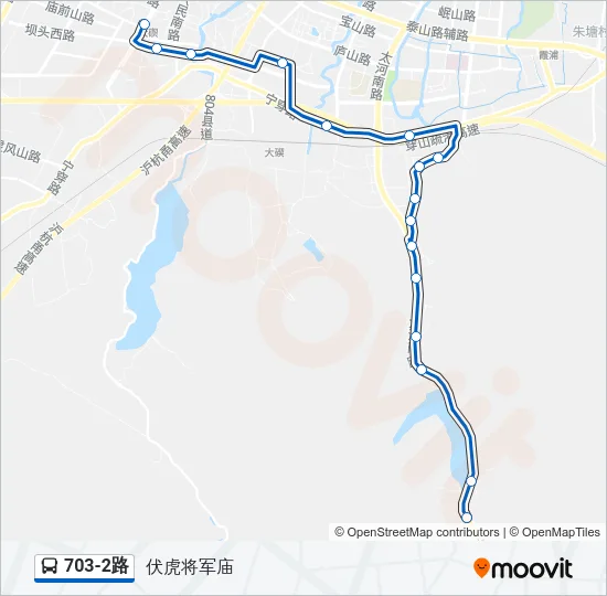 703-2路 Bus Line Map