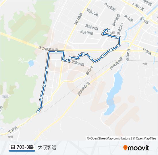 703-3路 Bus Line Map