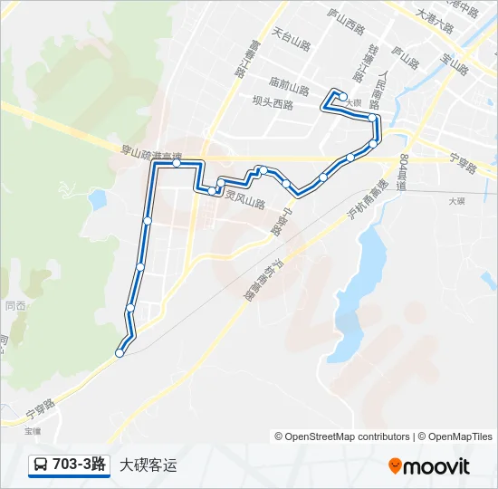 703-3路 Bus Line Map
