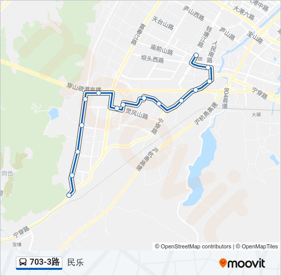 703-3路 Bus Line Map