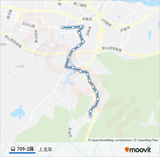 709-2路 Bus Line Map