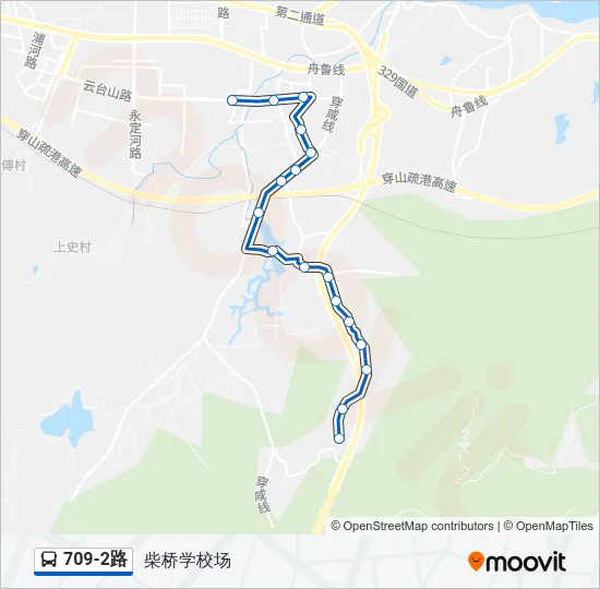 709-2路 Bus Line Map