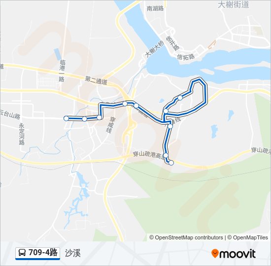709-4路 Bus Line Map