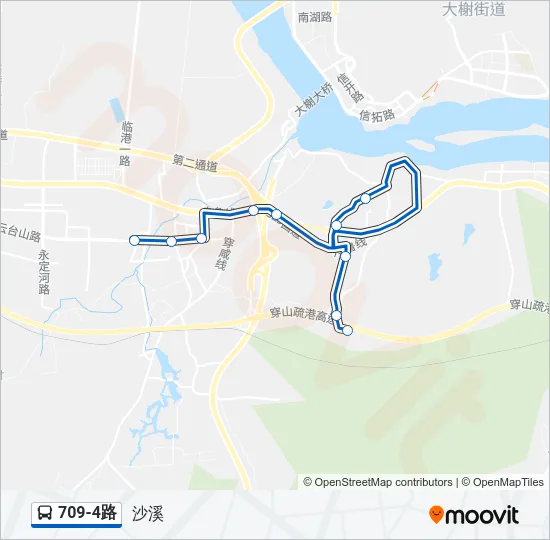 709-4路 Bus Line Map