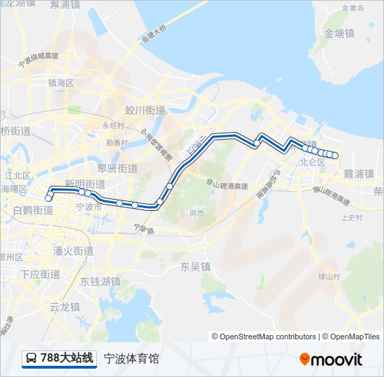 788大站线 Bus Line Map