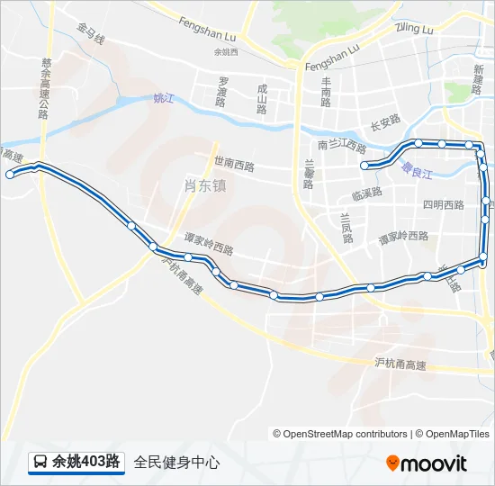 公交余姚403路的线路图