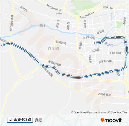 余姚403路 Bus Line Map