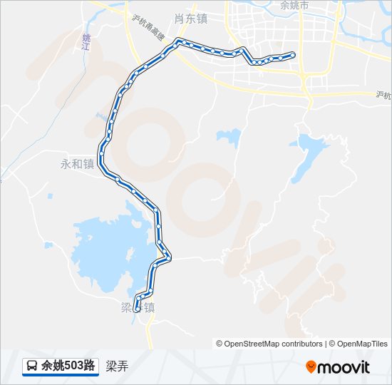 公交余姚503路的线路图