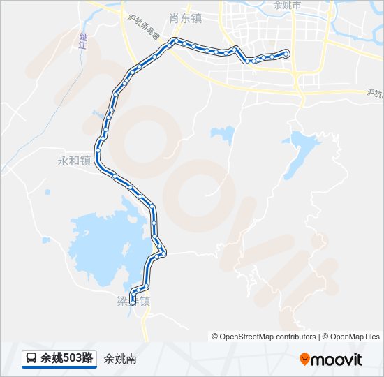 公交余姚503路的线路图