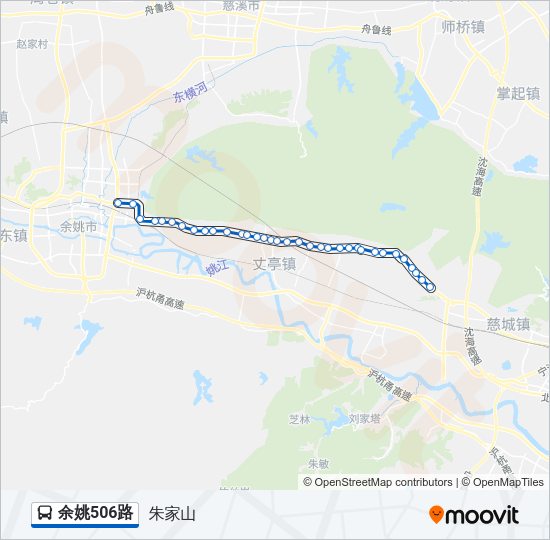公交余姚506路的线路图