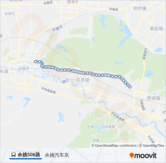 余姚506路 Bus Line Map