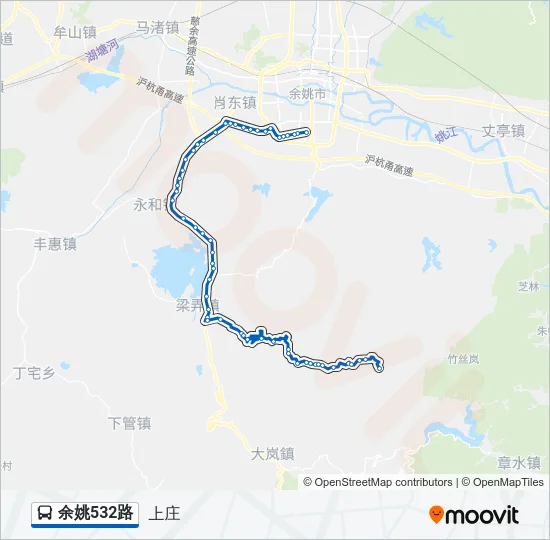 公交余姚532路的线路图