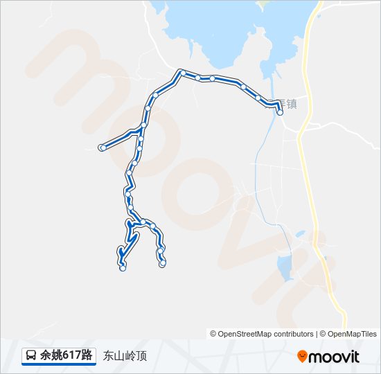 余姚617路 Bus Line Map