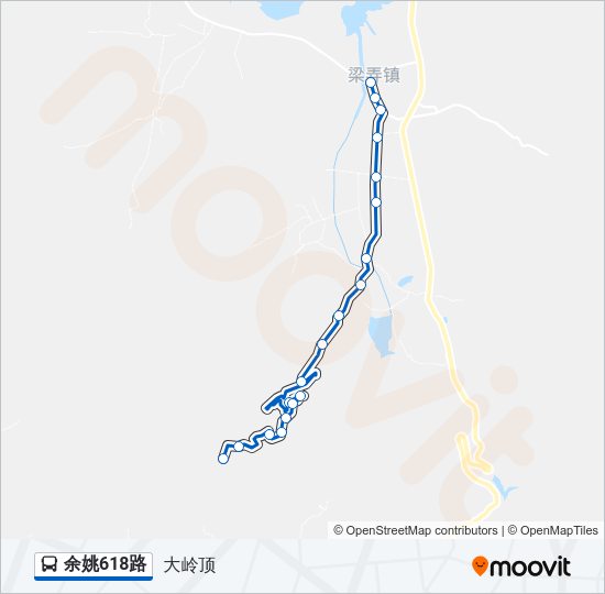 公交余姚618路的线路图