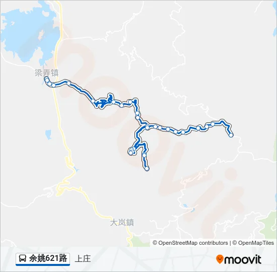公交余姚621路的线路图