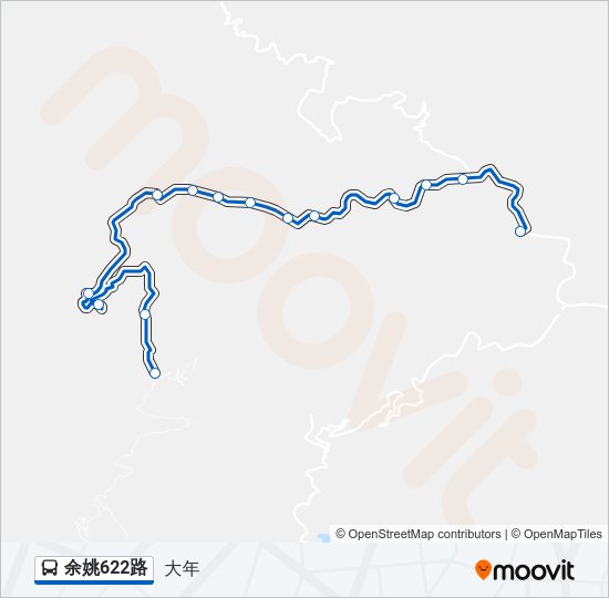 公交余姚622路的线路图