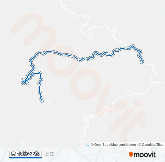 余姚622路 Bus Line Map