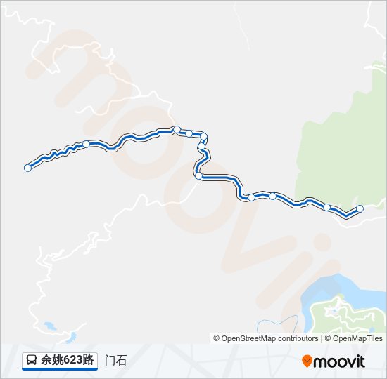 公交余姚623路的线路图