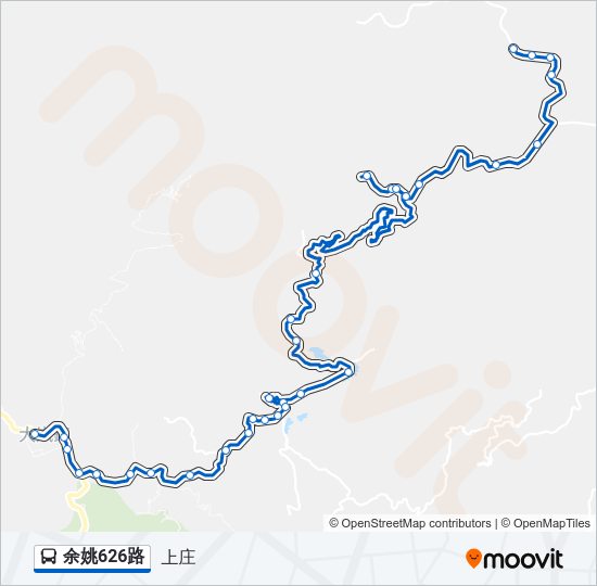 公交余姚626路的线路图