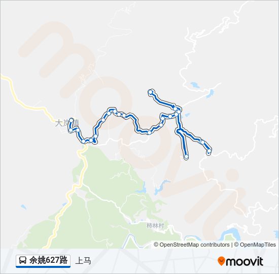 公交余姚627路的线路图