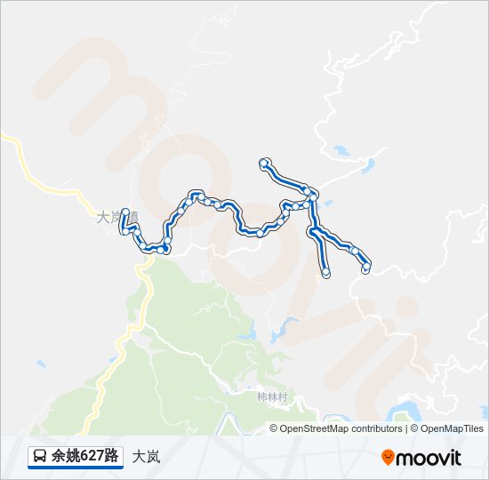 余姚627路 Bus Line Map