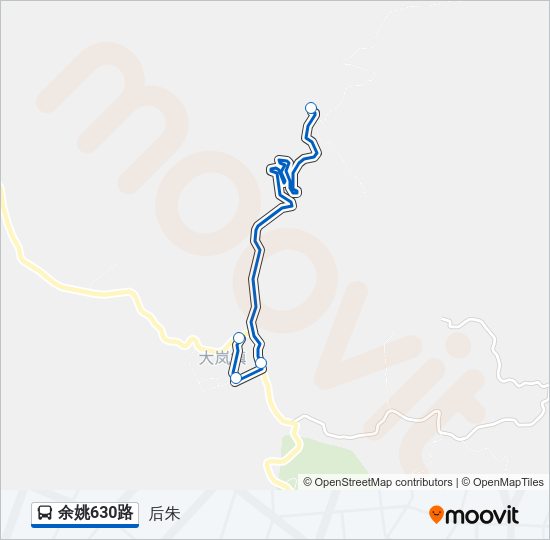 公交余姚630路的线路图