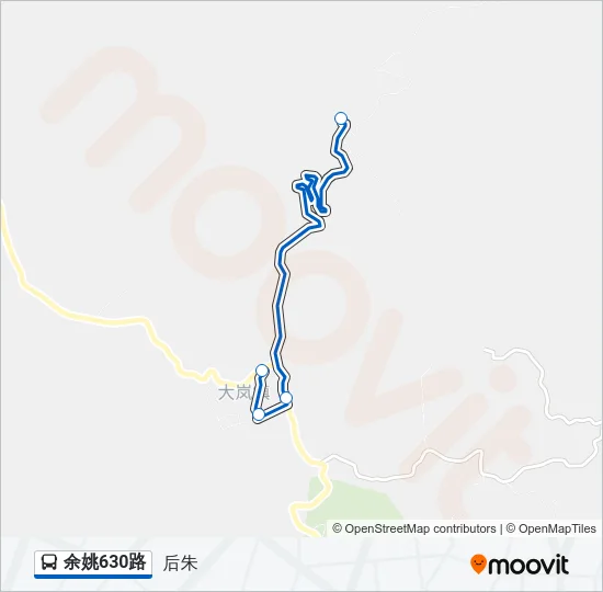 余姚630路 Bus Line Map