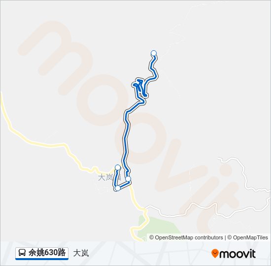 公交余姚630路的线路图