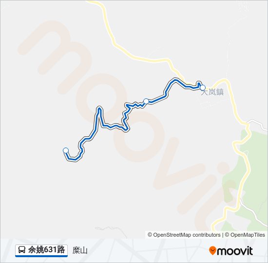 公交余姚631路的线路图