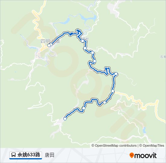 公交余姚633路的线路图