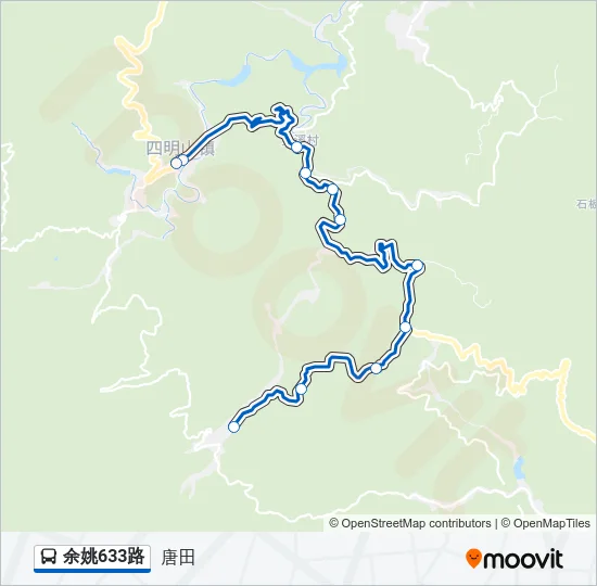 余姚633路 Bus Line Map