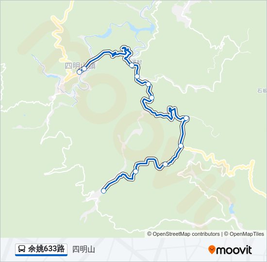 公交余姚633路的线路图