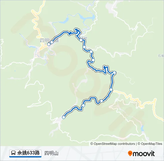 余姚633路 Bus Line Map